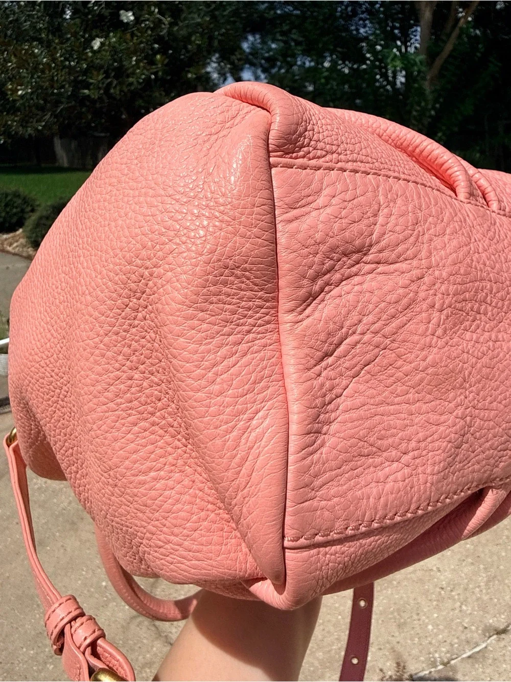 Marc by Marc Jacobs Apricot Rose Pink Leather Shoulder with Strap